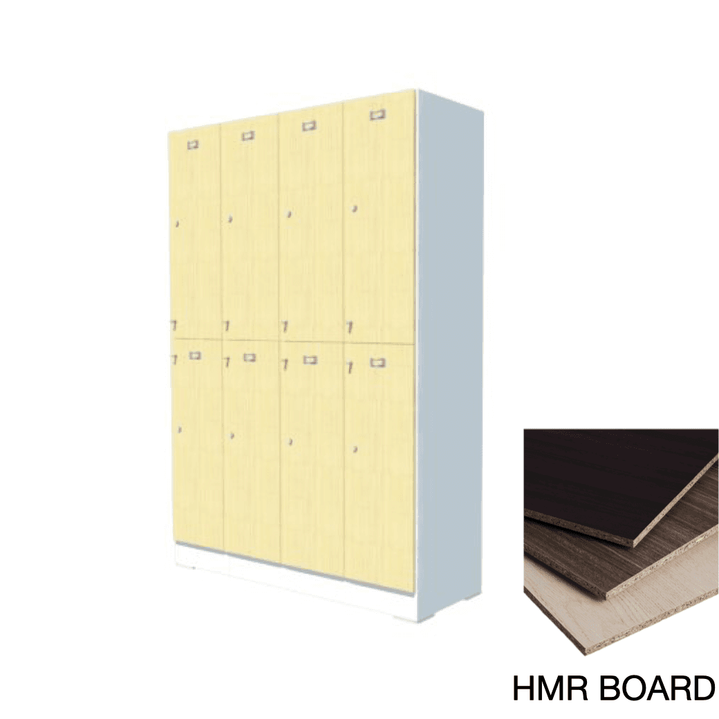 ตู้ล็อคเกอร์ไม้กันชื้น 8ช่อง ROCKY HMR-42A