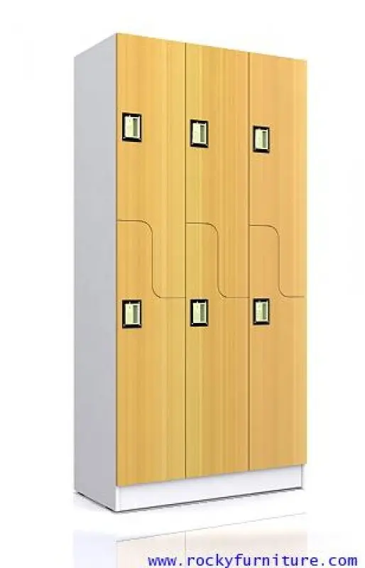 ตู้ล็อคเกอร์ไม้ 6 ช่อง  ตัว Z ROCKY WLK-32Z