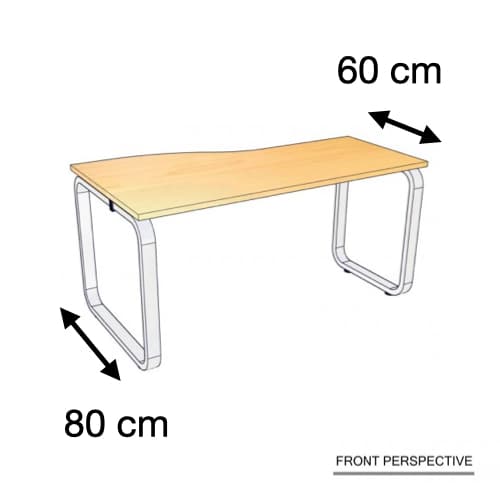 โต๊ะทำงาน Mega เว้าด้านซ้าย ROCKY W-MGR680