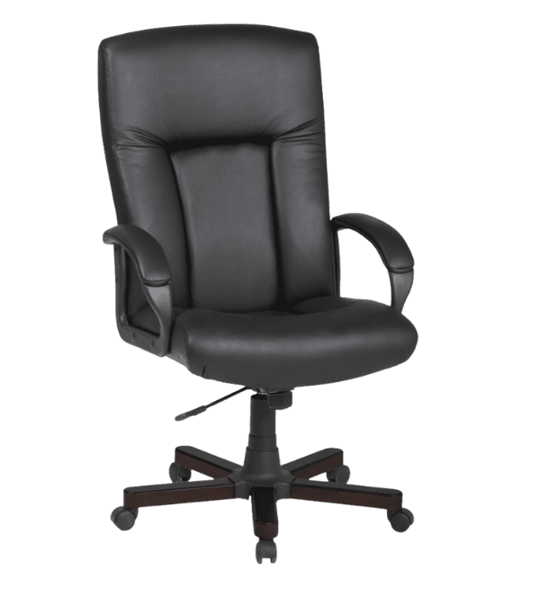 เก้าอี้ผู้บริหารทรงสูงบุหนัง PU มีโช๊คแก๊ส ข...