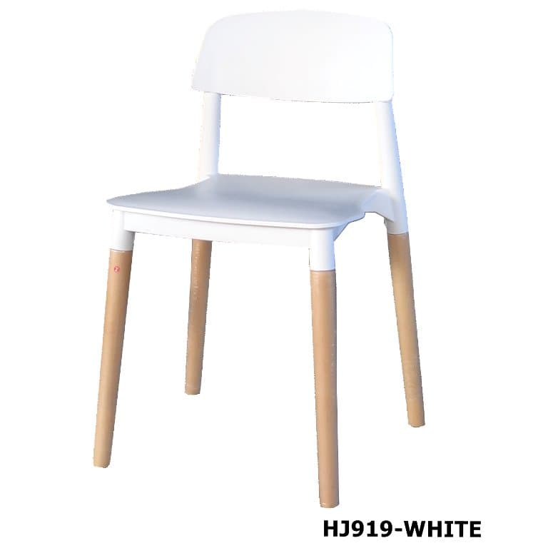 เก้าอี้ขาไม้ ROCKY HJ919-WHITE