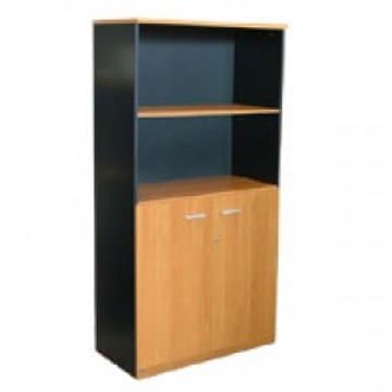 ตู้เก็บเอกสารไม้ 4ชั้น พร้อมประตูปิดด้านล่าง...