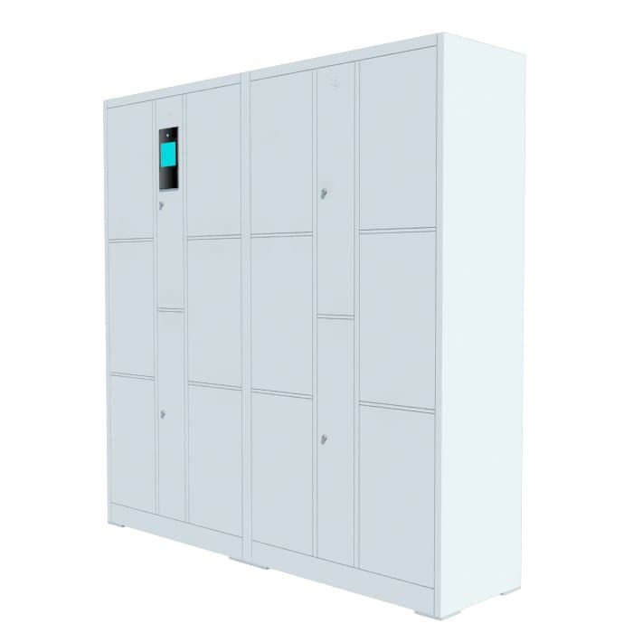 12-Door Face Recognition Lockers ROCKY ELK-0...