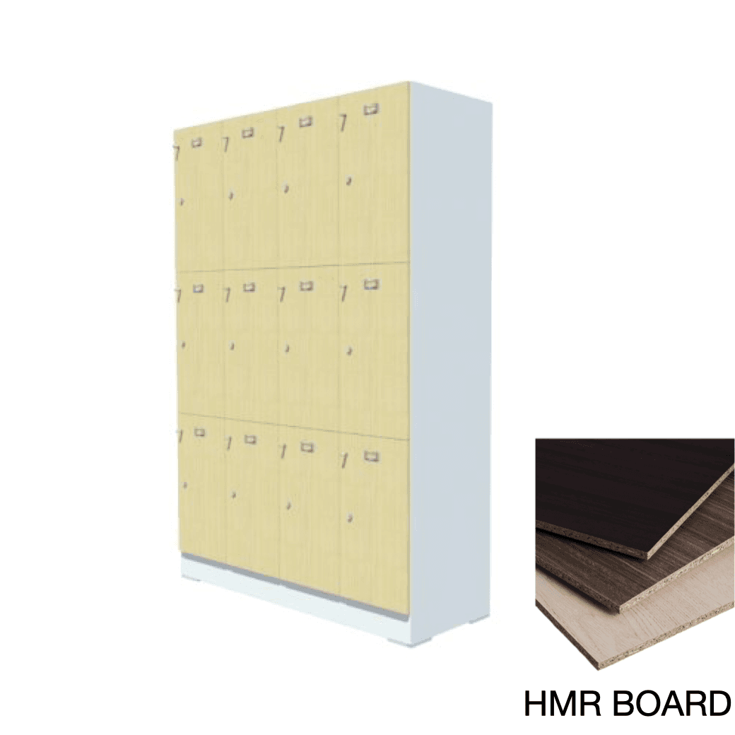 ตู้ล็อคเกอร์ไม้กันชื้น 12ช่อง ROCKY HMR-43A