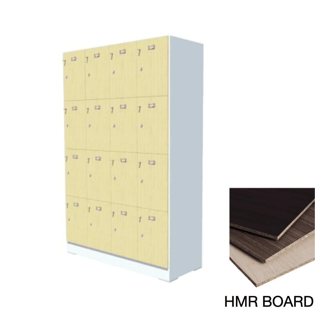 ตู้ล็อคเกอร์ไม้กันชื้น 16ช่อง ROCKY HMR-44A