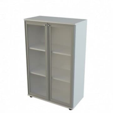 ตู้เก็บเอกสารไม้ 3ชั้น พร้อมประตูปิดบานกระจก...