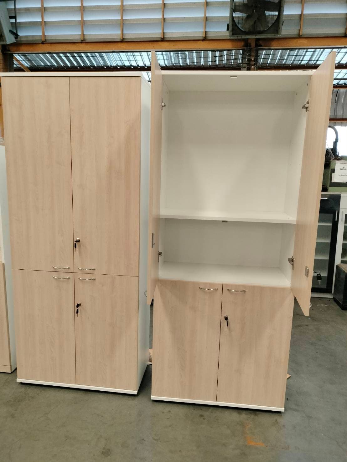 ตู้เก็บเอกสารไม้ 5ชั้น พร้อมหน้าบาน