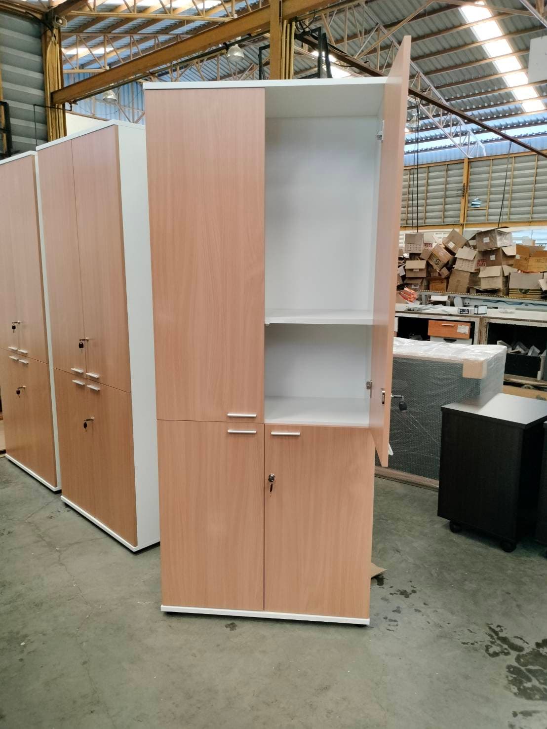 ตู้เก็บเอกสารไม้ 5ชั้น พร้อมหน้าบาน