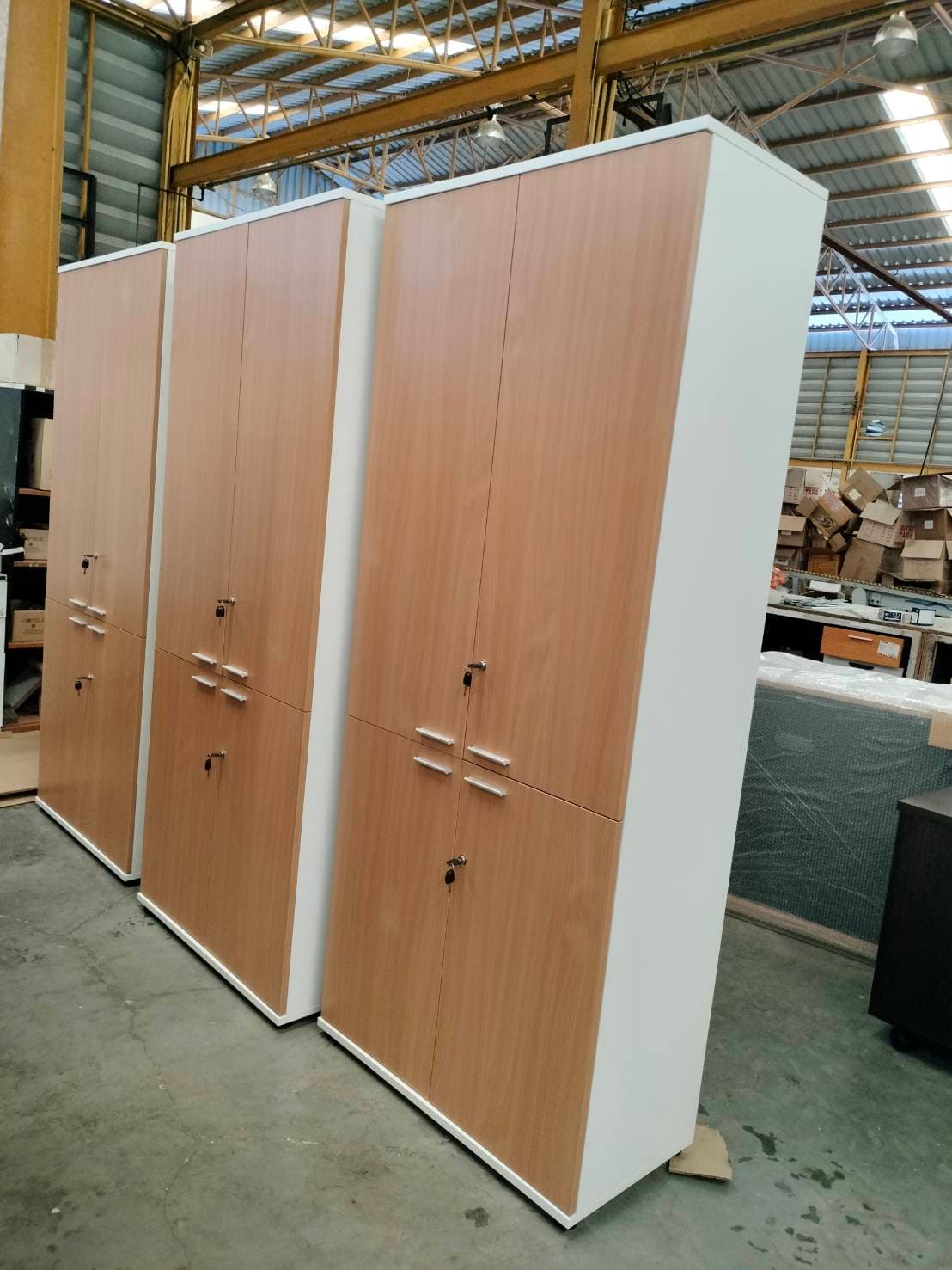 ตู้เก็บเอกสารไม้ 5ชั้น พร้อมหน้าบาน