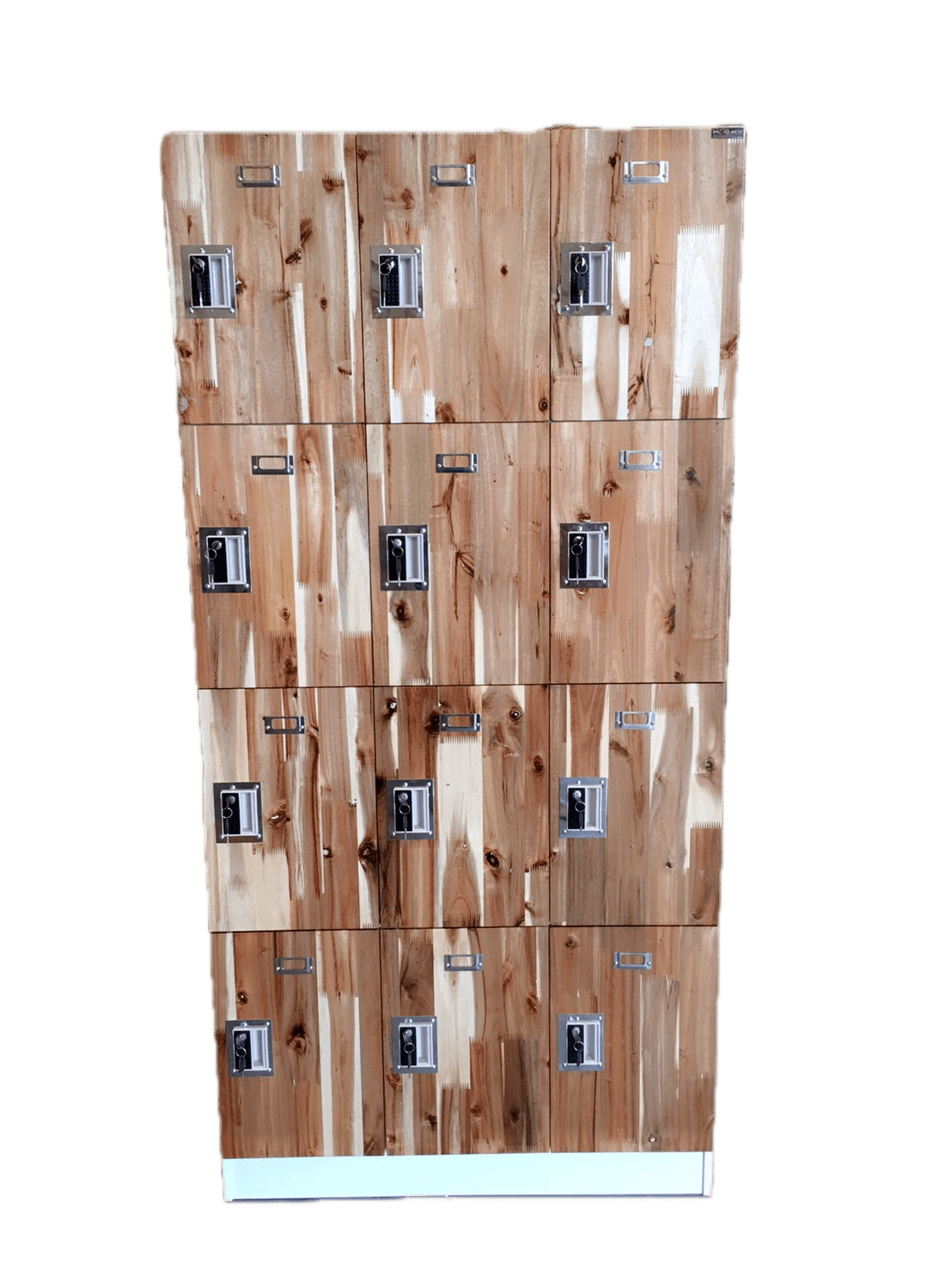 ตู้ล็อกเกอร์ 12 ช่อง PVC หน้าไม้จริง ROCKY S...