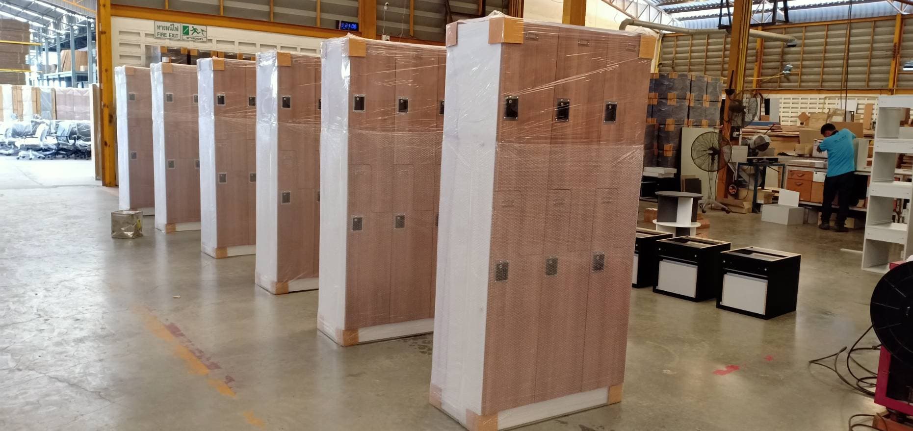 ตู้ล็อคเกอร์ไม้ 6 ช่อง ตัว Z