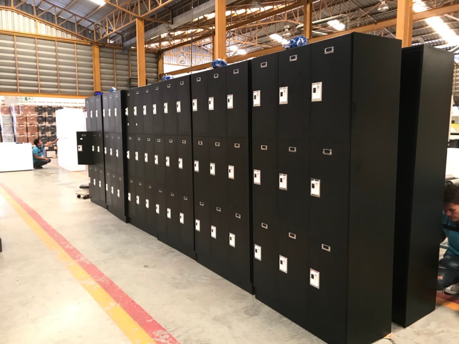 ตู้ล็อคเกอร์ไม้ 9 ช่อง