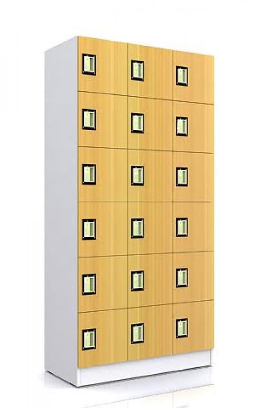 ตู้ล็อคเกอร์ไม้ 18 ช่อง ROCKY WLK-36A