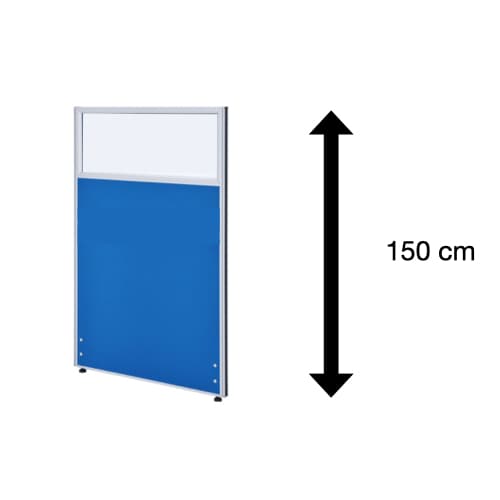 พาทิชั่นรุ่น 5 ครึ่งกระจกใส ขนาดความสูง 150 ...