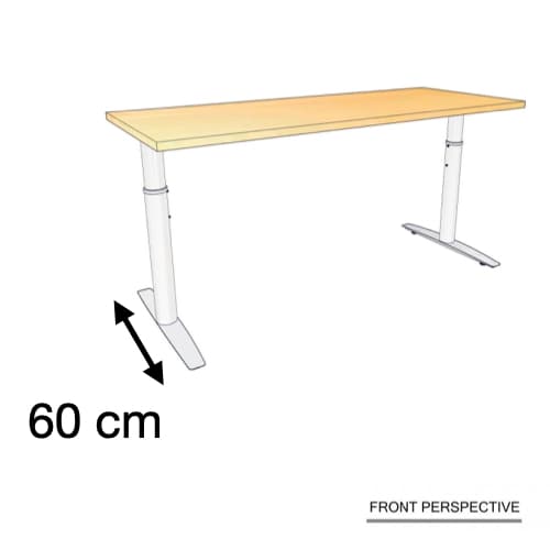 โต๊ะทำงาน IVY ลึก 60 cm. ROCKY S-IV6000