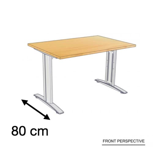 โต๊ะทำงาน Master ลึก 80 cm. เสริมคาน ROCKY S...