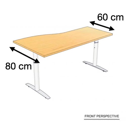 โต๊ะทำงาน IVY เว้าด้านซ้าย ROCKY W-IVR680