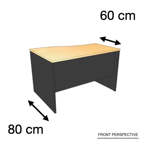 MELA Series Office Desk with Left Cutout and...