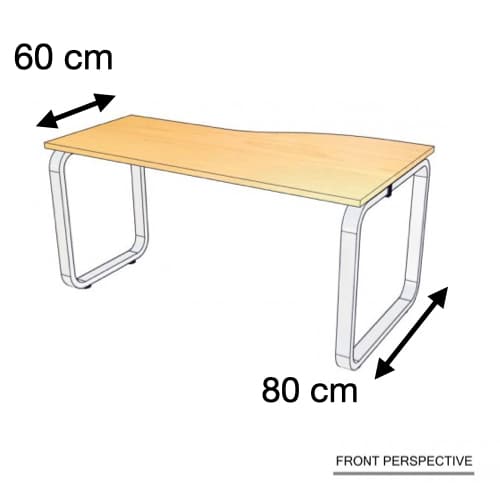 โต๊ะทำงาน Mega เว้าด้านขวา ROCKY W-MGL860