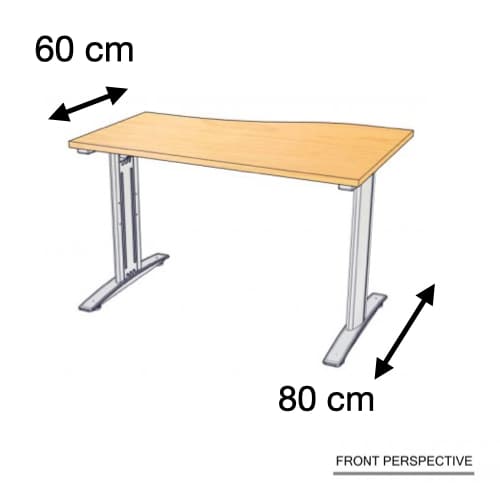โต๊ะทำงาน Master เว้าด้านขวา เสริมคาน ROCKY ...