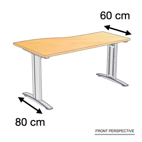 โต๊ะทำงาน Master เว้าด้านซ้าย เสริมคาน ROCKY...